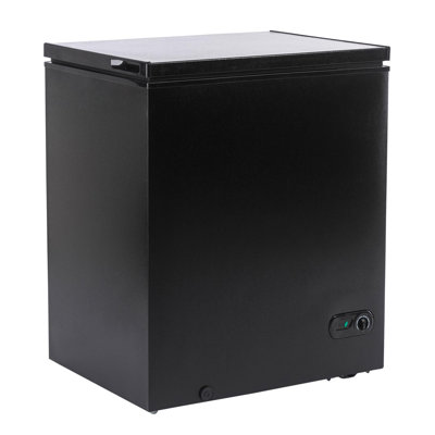 10.0 Cu Ft Garage Ready Chest Freezer, Top Open Door Deep Freezer With Adjustable Temp Control Quiet Operation, Energy Efficient, Black/White | Fridge.com