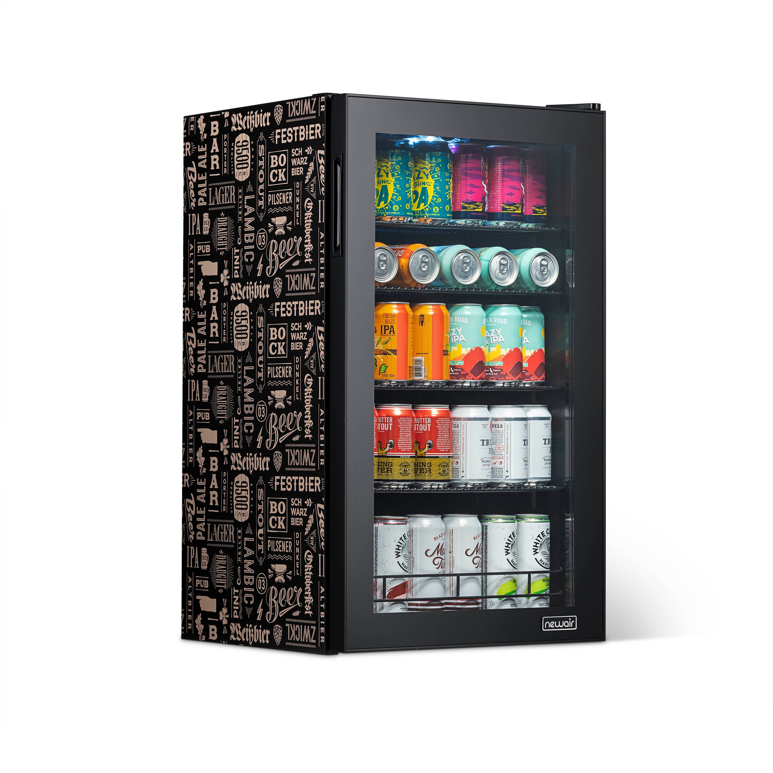 NewAir Custom Designed Freestanding 126 Can Beer Fridge With Splitshelf - View 2 | Fridge.com