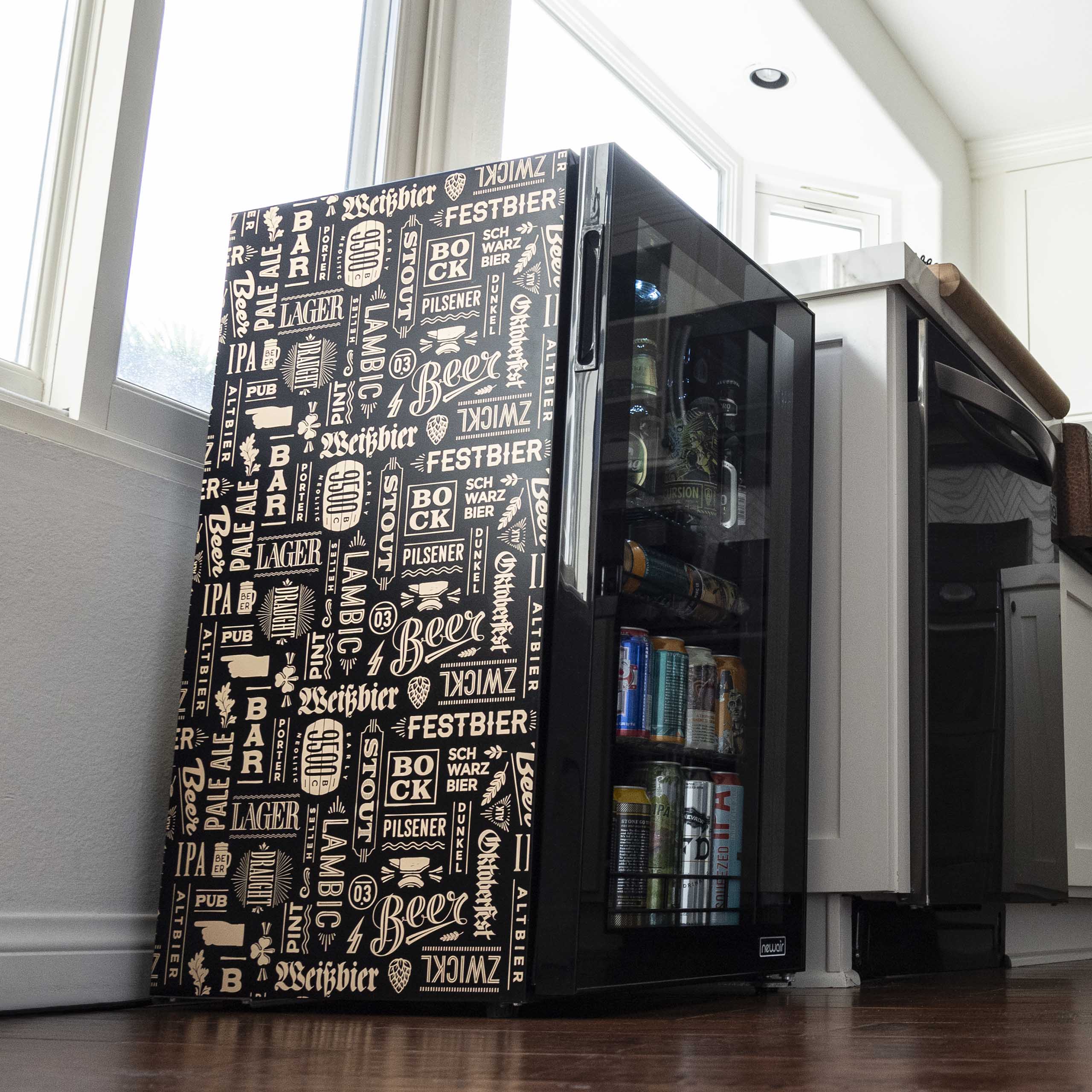 NewAir Custom Designed Freestanding 126 Can Beer Fridge With Splitshelf - View 6 | Fridge.com