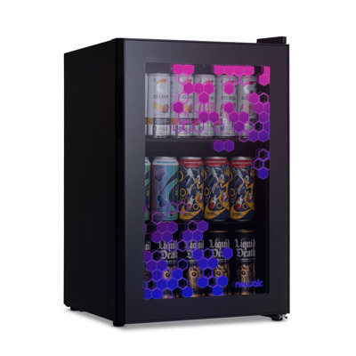 Newair Prismatic Series 85 Cans (12 oz.) 2.5 Cubic Feet Freestanding Beverage Refrigerator | Fridge.com