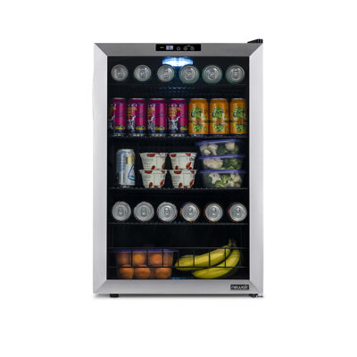 Newair 160 Can Freestanding Beverage Fridge in Stainless Steel with Precision Digital Thermostat | Fridge.com