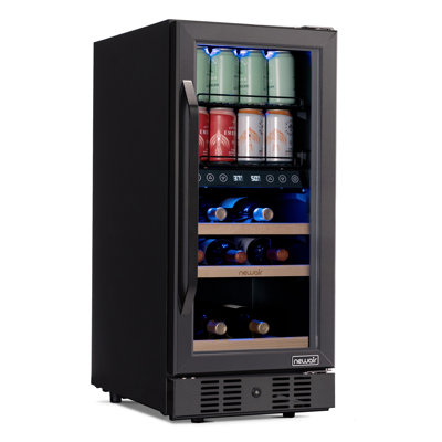 Newair 13 Bottle and 40 Can Dual Zone Freestanding Wine & Beverage Refrigerator | Fridge.com