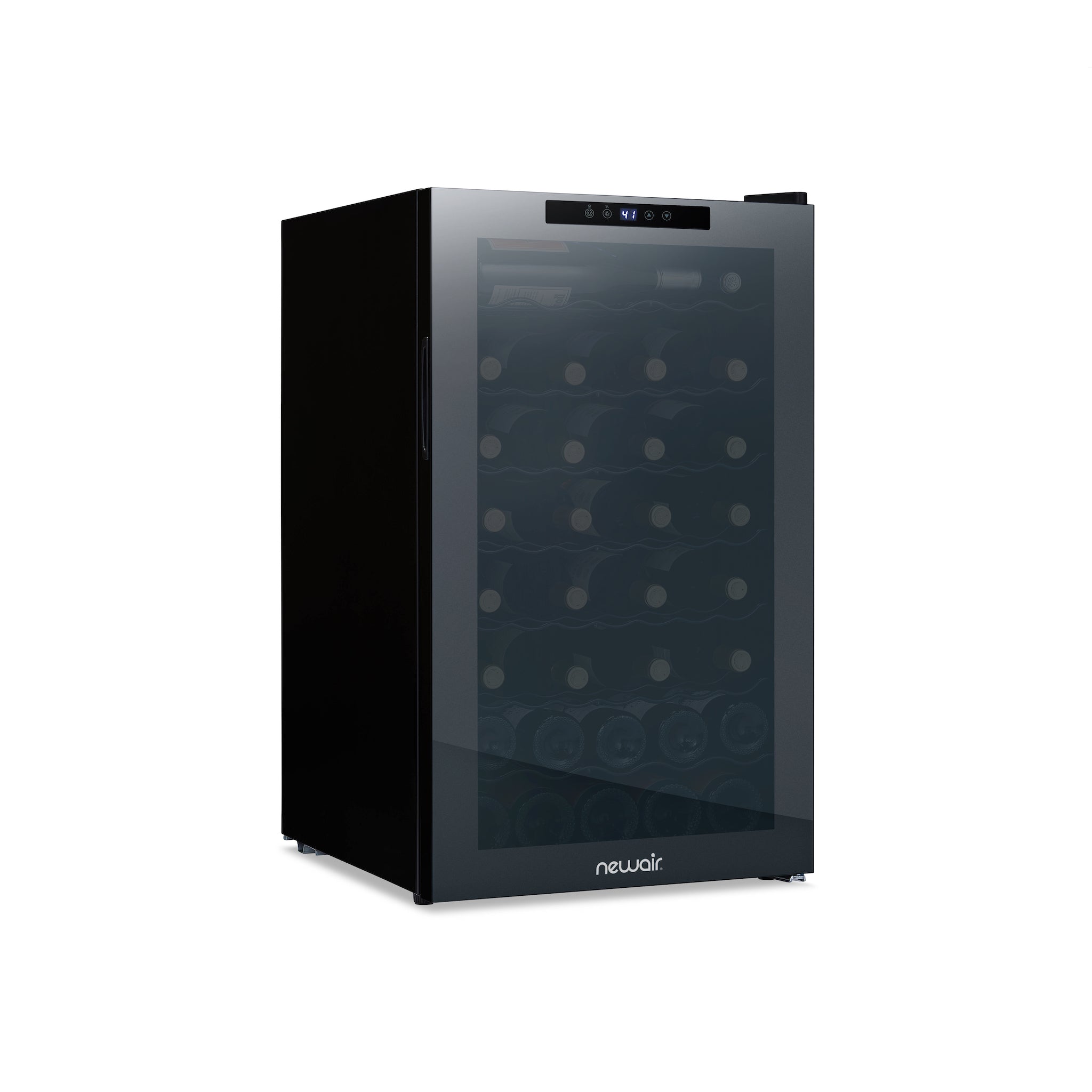 Newair 51 Bottle Wine Cooler Refrigerator Freestanding Mirrored Wine Fridge — FIN-0016649 | Fridge.com