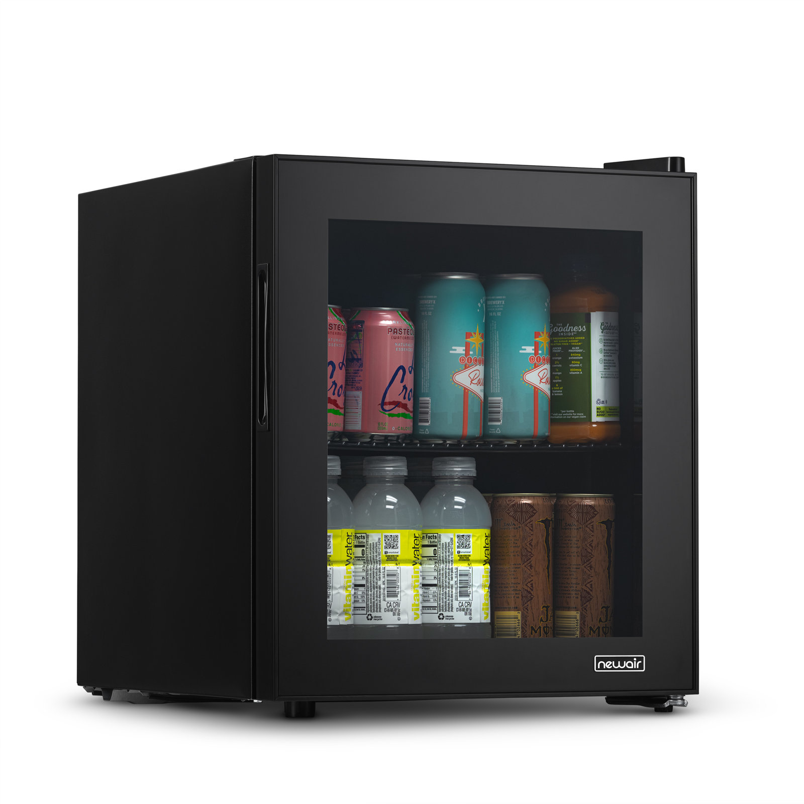 60 Can Freestanding Beverage Cooler with 5 Temperature Settings and Adjustable Shelves - Onyx Black | Fridge.com