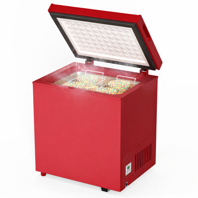 Northair -40f Low Temperature Chest Freezer - 1.8 Cu Ft With 2 Removable Baskets-red | Fridge.com