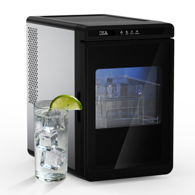 Northair Crystal Clear Large 1.6" Ice Cube Maker,3 Ice Cube In 25mins , Self-cleaning Portable Ice Maker For Home & Bar | Fridge.com