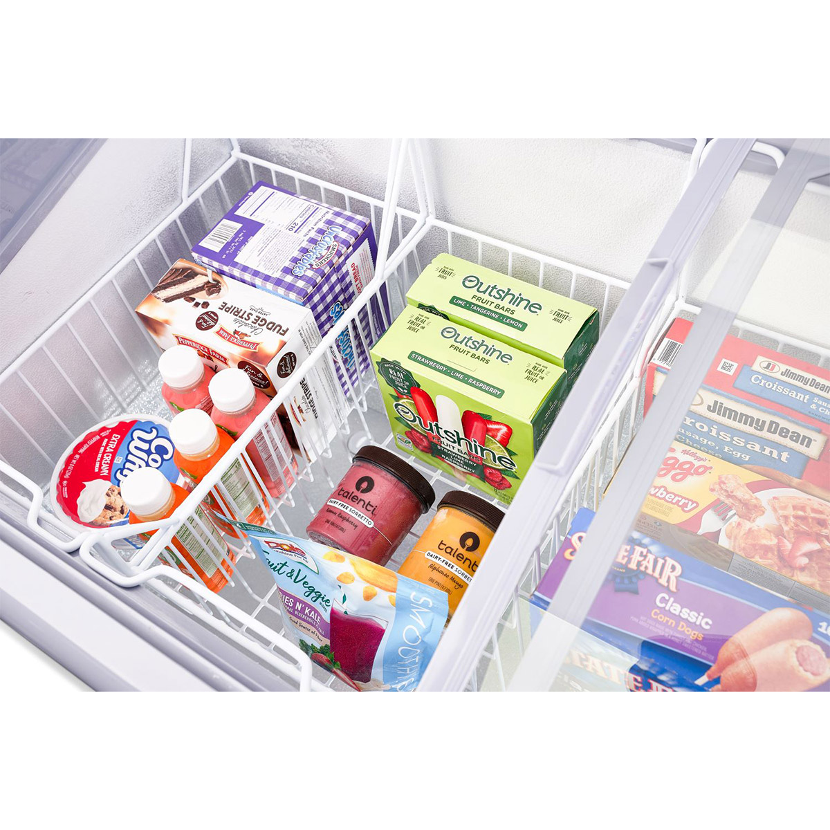 Glass Top 7.4 Cu. Ft. Chest Freezer - View 2 | Fridge.com