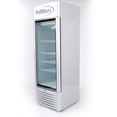 Premium Levella 24.21'' W Freestanding 280 Cans (12 oz.) 12.5 Cubic Feet Beverage Cooler with Glass Door | Fridge.com