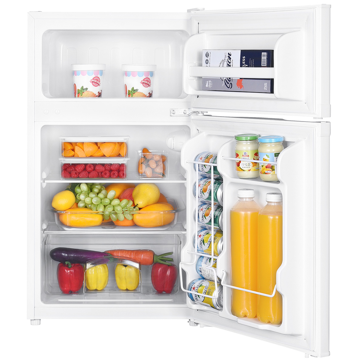 Premium Levella PRF315300HW 3.1 cu ft Top Freezer Mini Fridge - View 2 | Fridge.com