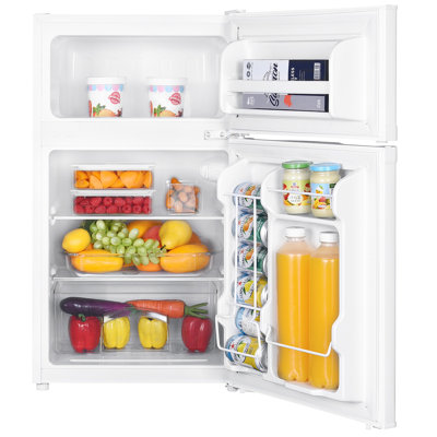 Premium Levella 3.1 Cubic Feet Freestanding Mini Fridge with Freezer | Fridge.com
