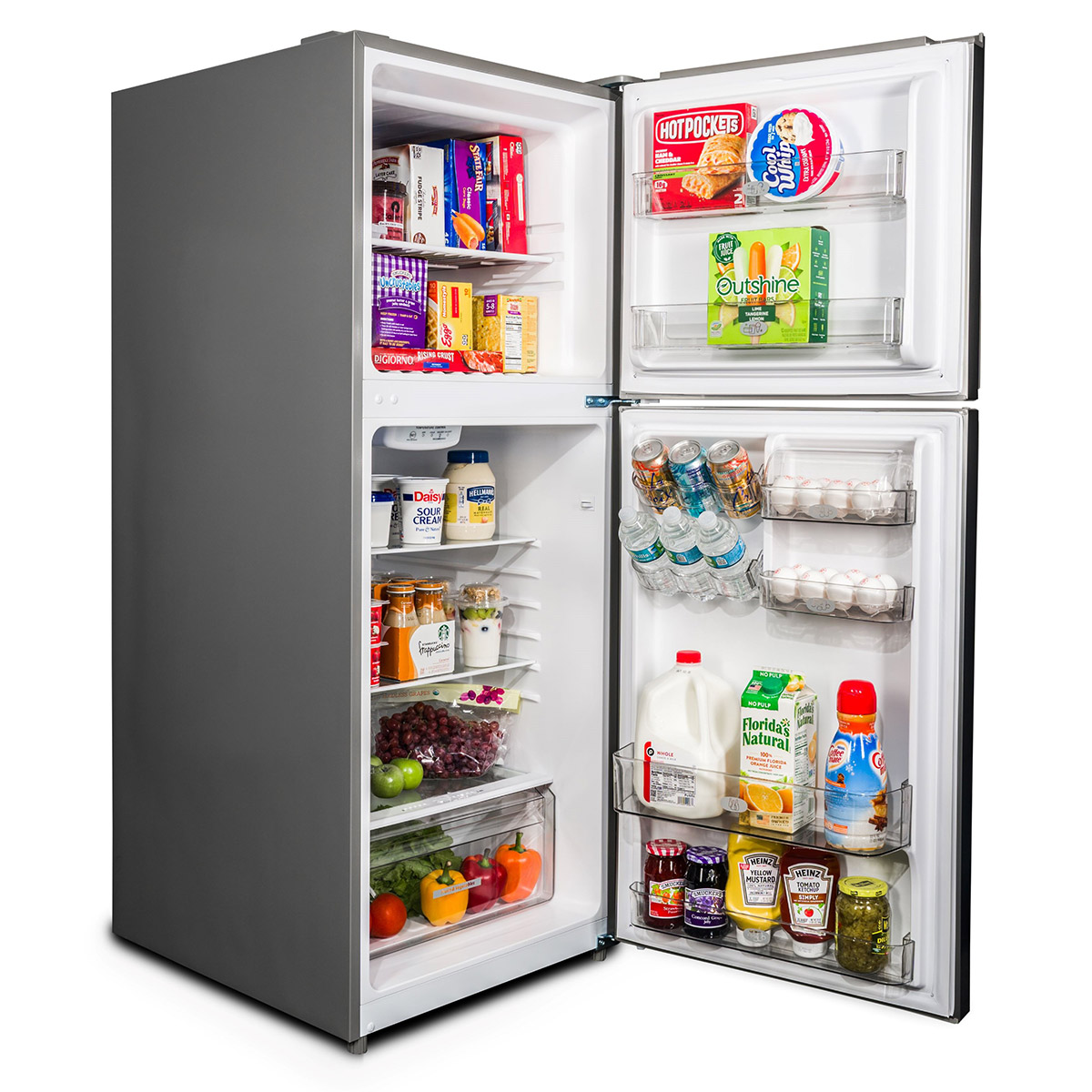 Premium Levella PRN12250HW 12.0 cu ft Top-Mount Refrigerator - View 3 | Fridge.com