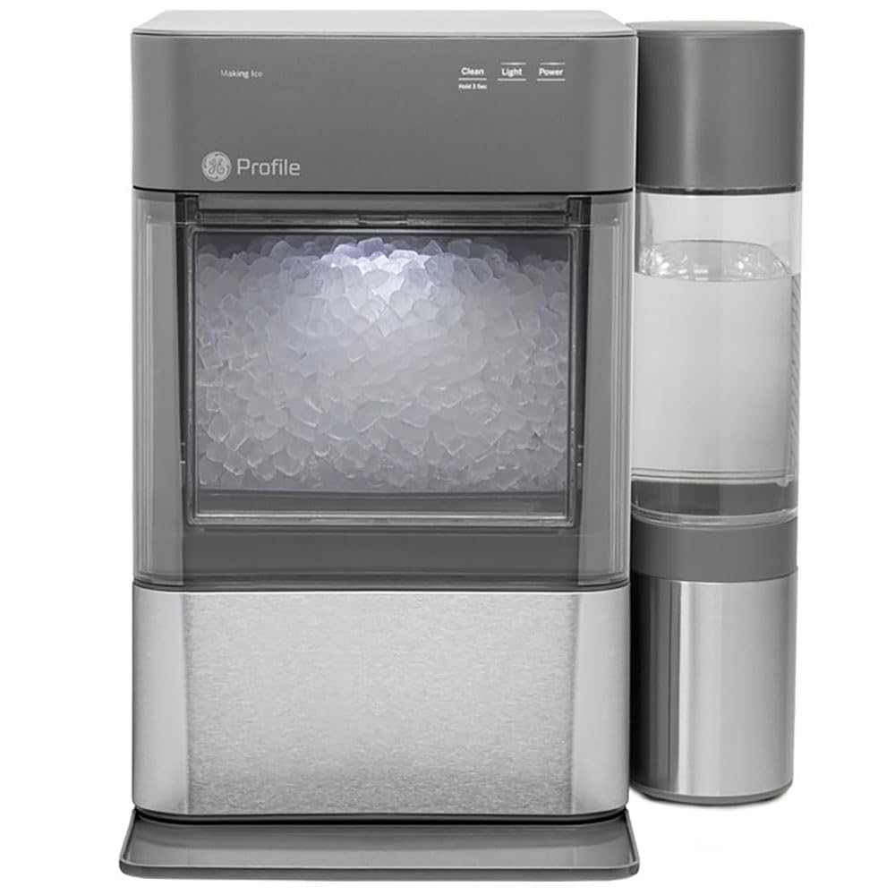 GE Profile Opal 2.0 XL with 1 Gallon Tank, Chewable Crunchable Countertop Nugget Ice Maker, Scoop included, 38 lbs in 24 hours, Pellet Ice Machine with WiFi & Smart Connected, Stainless Steel | Fridge.com