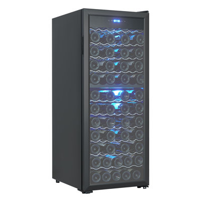 80 Bottle Double Zone Wine Refrigerator, Free-Standing Cooler, Ideal for Home Bar, Wine Cellar | Fridge.com