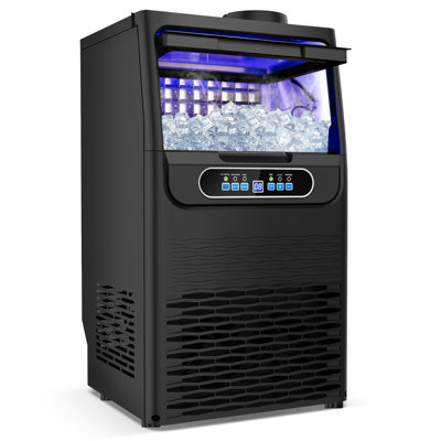 100lbs/24h High Output - Commercial Under Counter Ice Maker With 30lbs Storage - Built-in/freestanding Design, Self-cleaning & 24h Timer | Fridge.com
