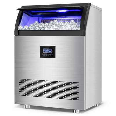 Commercial Ice Maker Machine 360lbs/24h With 80lbs Storage Bin, 126pcs Ice Cubes Ice Machine Stainless Steel Undercounter/freestanding Ice Maker | Fridge.com