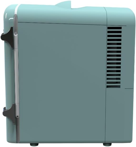 Arctic Chef RMIS129-BLUE Mini Retro 6 Can Beverage Refrigerator-Blue,0.14 Cubic Feet - View 4 | Fridge.com