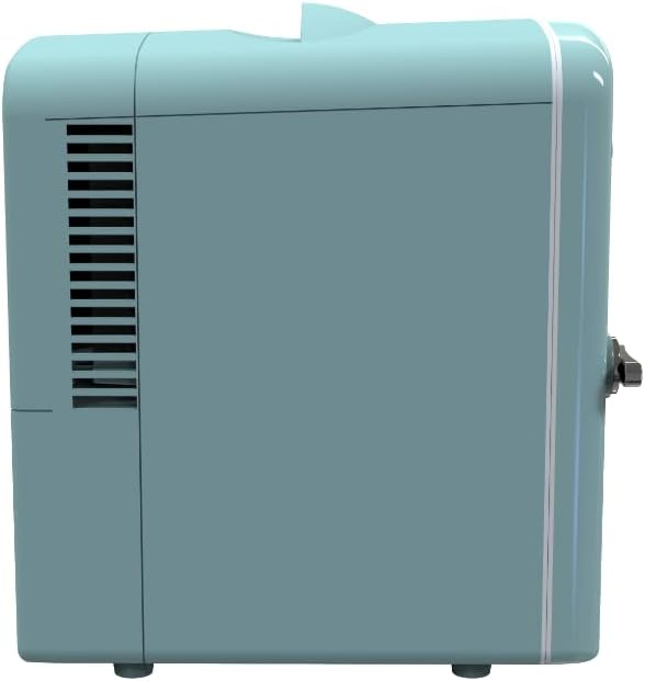 Arctic Chef RMIS129-BLUE Mini Retro 6 Can Beverage Refrigerator-Blue,0.14 Cubic Feet - View 5 | Fridge.com