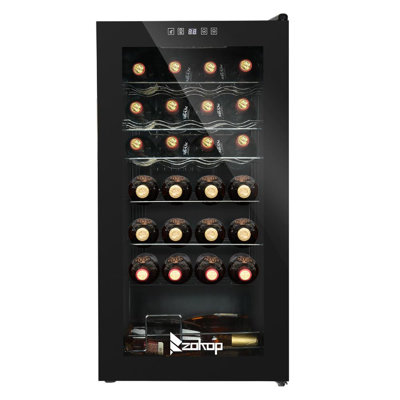 Rebuyhome Single Zone 17.72'' Freestanding 28 Bottle Wine Refrigerator — FIN-0019183 | Fridge.com