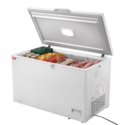 Chest Freezer, 12.8 Cu.ft / 345 L Large Deep Freezer & 4 Removable Baskets, Freestanding Top Open Door Commercial Chest Freezers with Locking Lid, 7-L — FIN-0018676 | Fridge.com