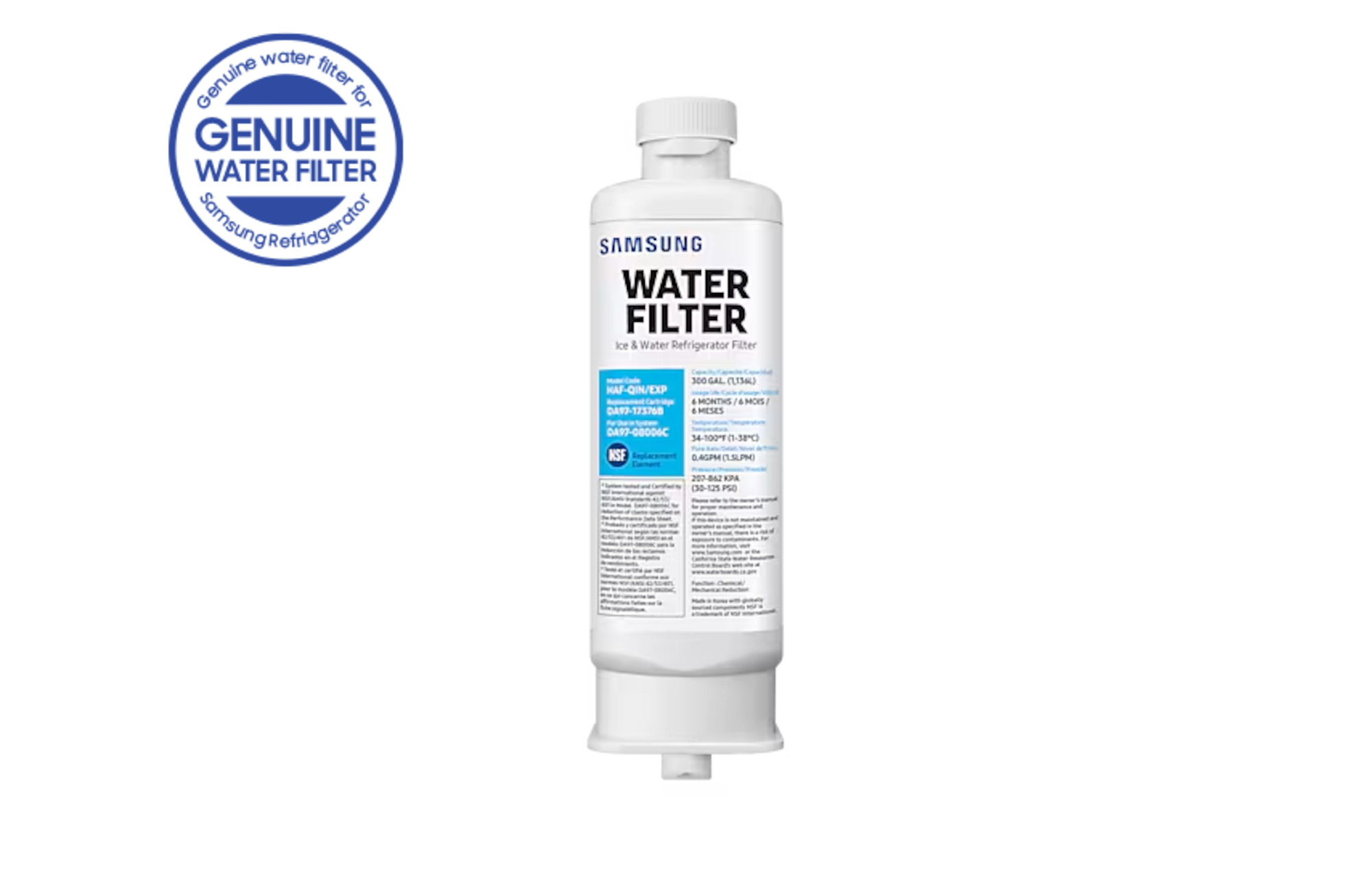 Samsung DA97-08006A-1[G] Refrigerator Water Filter - View 1 | Fridge.com