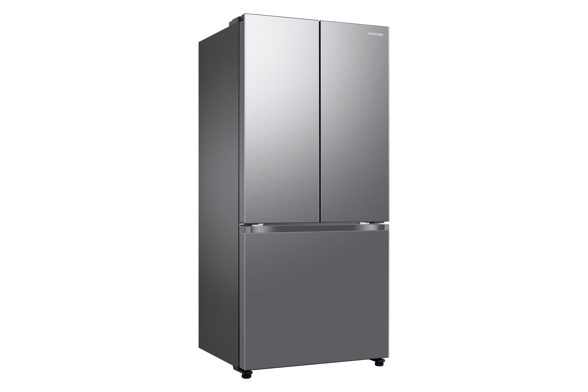 Samsung 18 cu. ft. Smart Counter Depth 3-Door French Door Refrigerator In Fingerprint Resistant Stainless Look(RF18A5101S9/Aa) - View 3 | Fridge.com