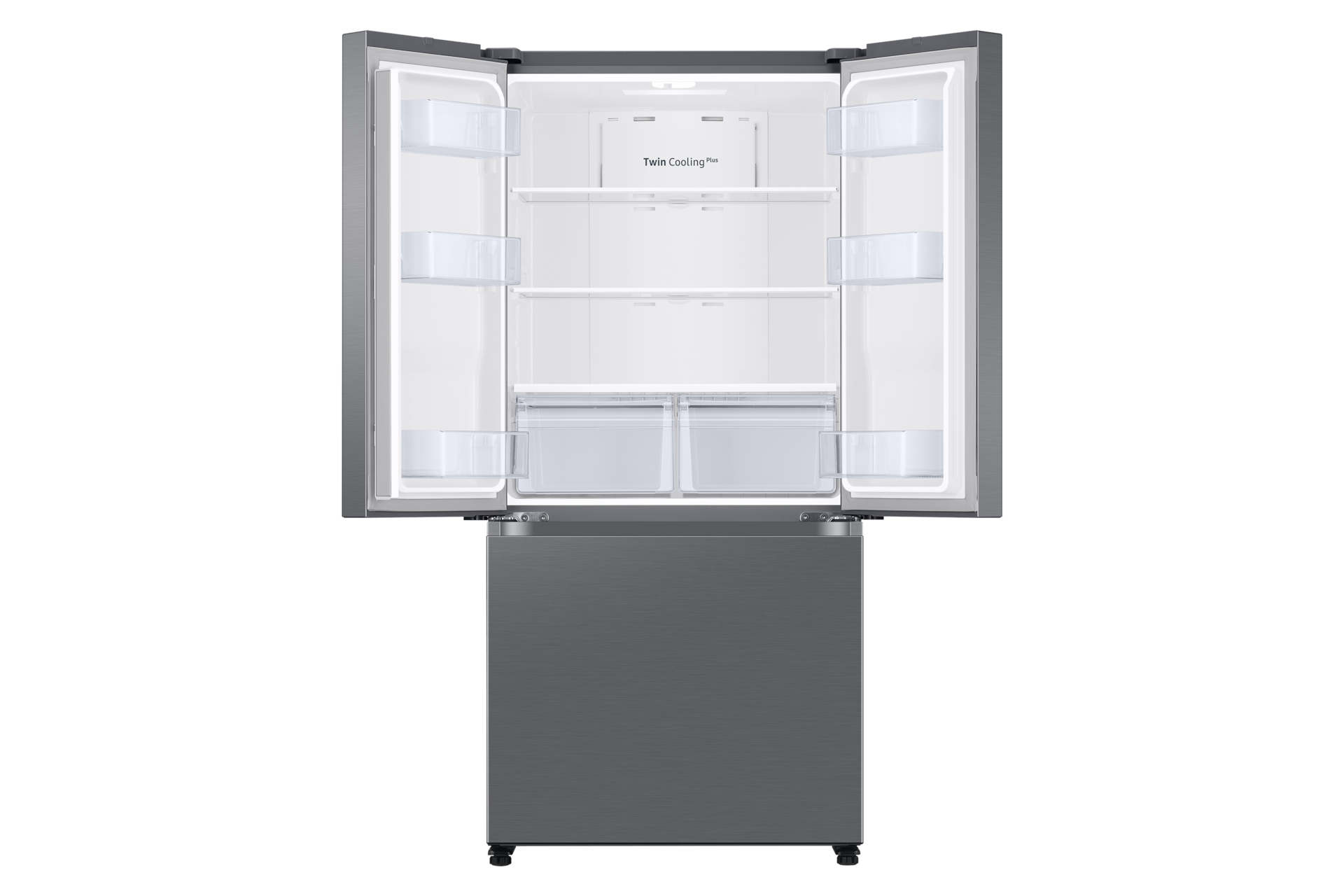 Samsung 18 cu. ft. Smart Counter Depth 3-Door French Door Refrigerator In Fingerprint Resistant Stainless Look(RF18A5101S9/Aa) - View 5 | Fridge.com