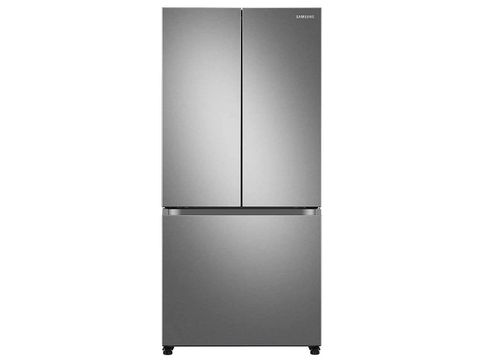 Samsung 18 cu. ft. Smart Counter Depth 3-Door French Door Refrigerator in Silver(RF18A5101SR/AA) | Fridge.com