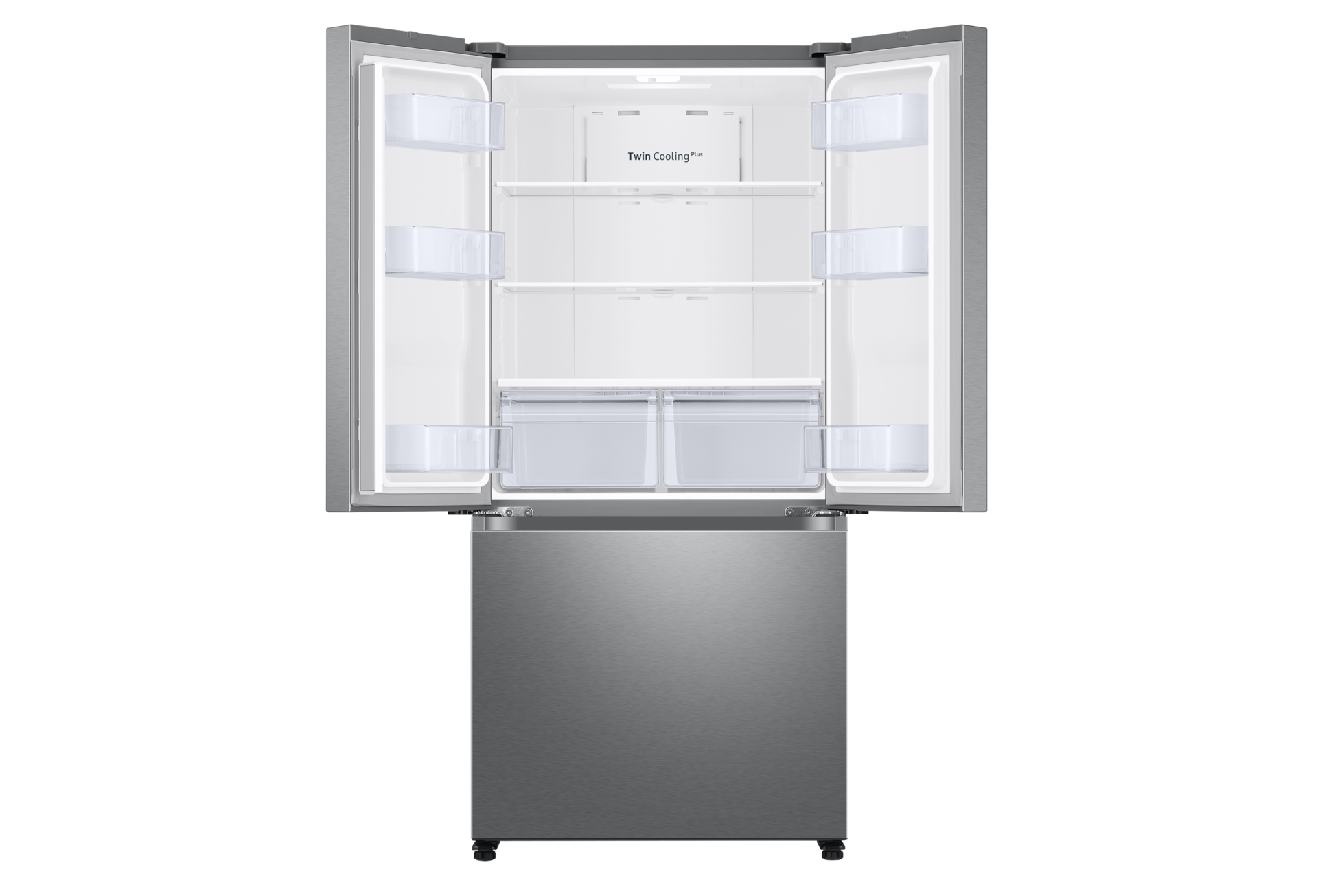 Samsung 18 cu. ft. Counter Depth 3-Door French Door Refrigerator 33-Inch Wide In Fingerprint Resistant Stainless Steel - View 6 | Fridge.com