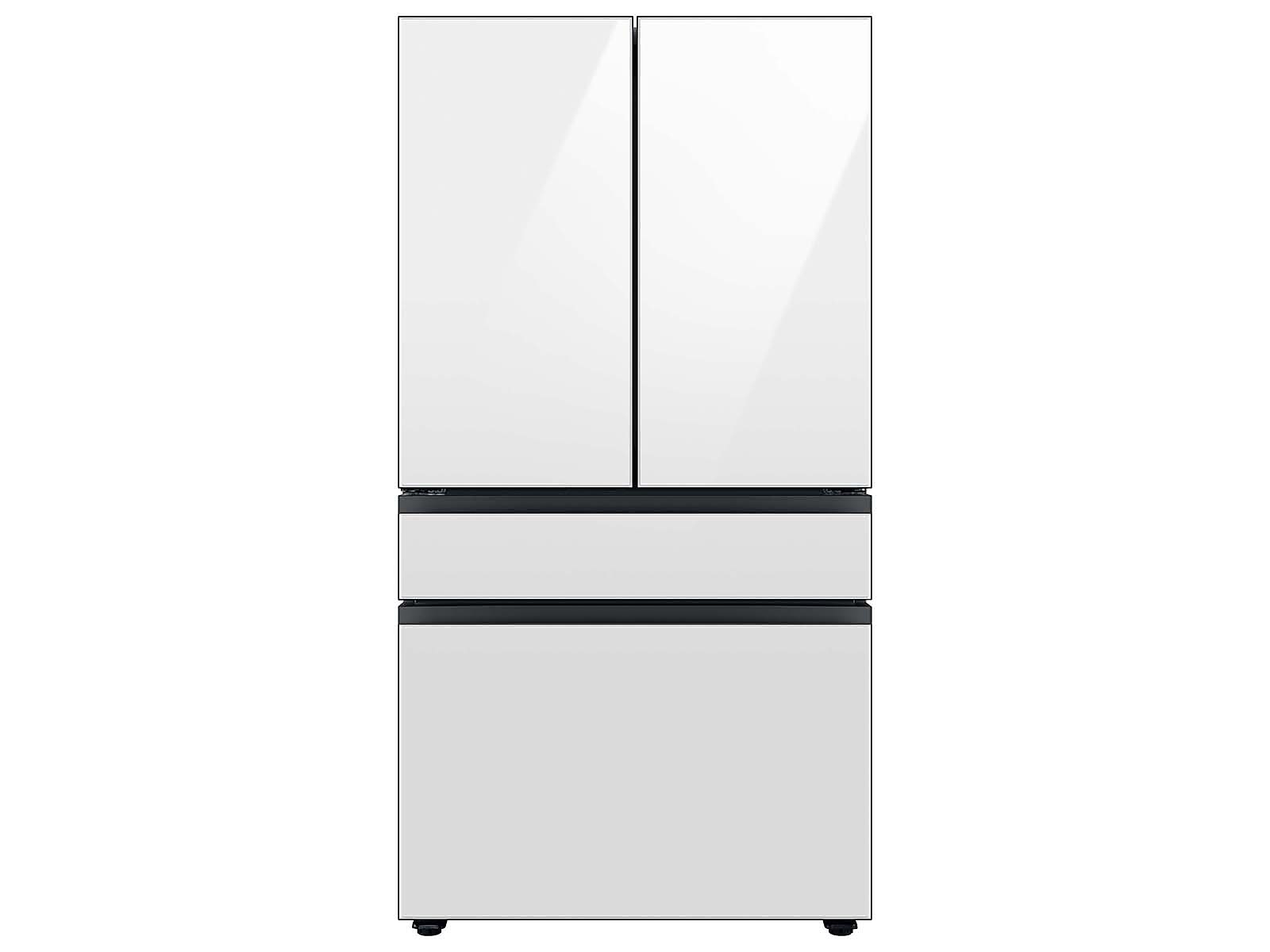 Samsung Bespoke 4-Door French Door Refrigerator (23 cu. ft.) with Beverage Center™ in White Glass(RF23BB860012AA) | Fridge.com