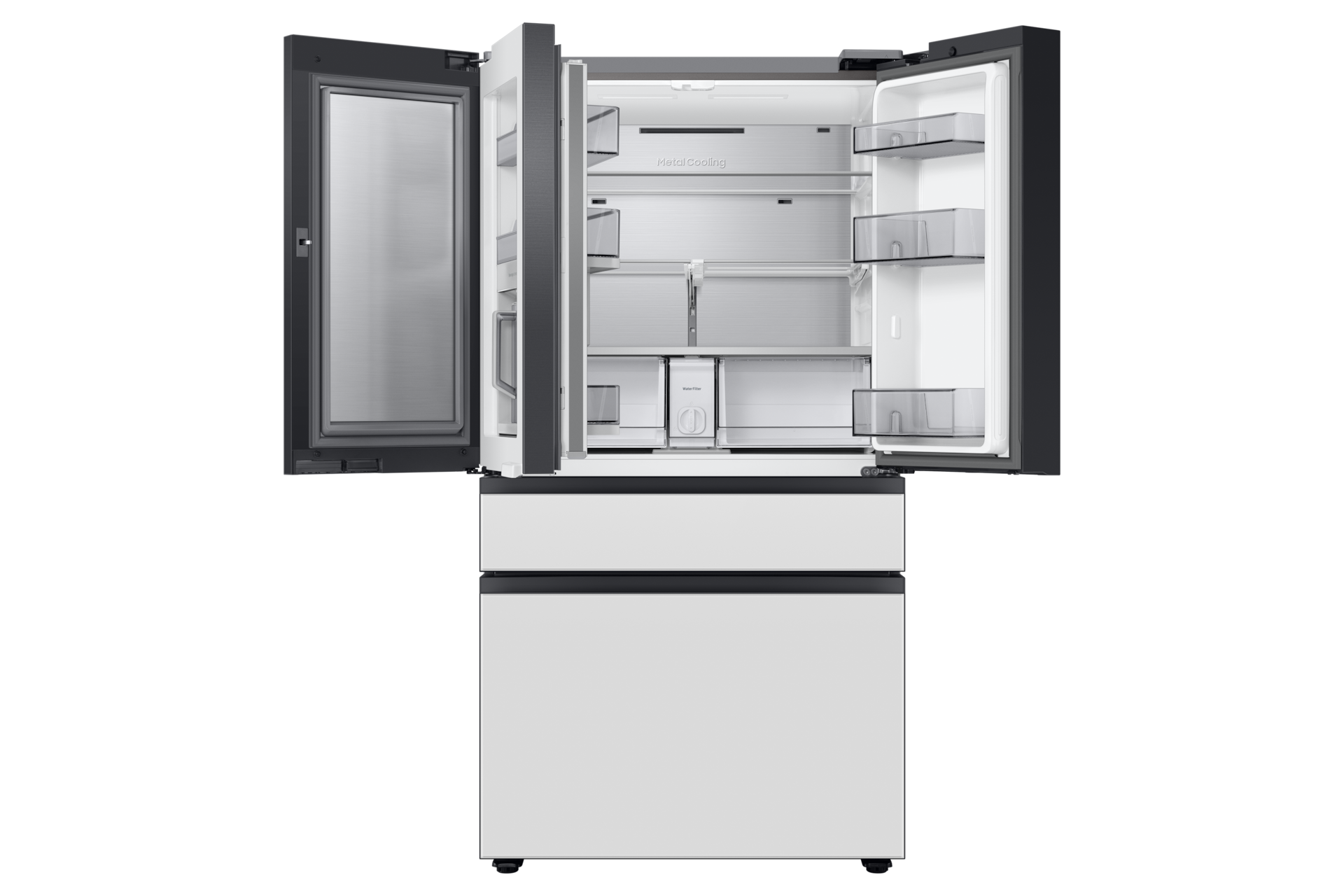 Samsung Bespoke 4-Door French Door Refrigerator (23 cu. ft.) With Beverage Center - View 6 | Fridge.com