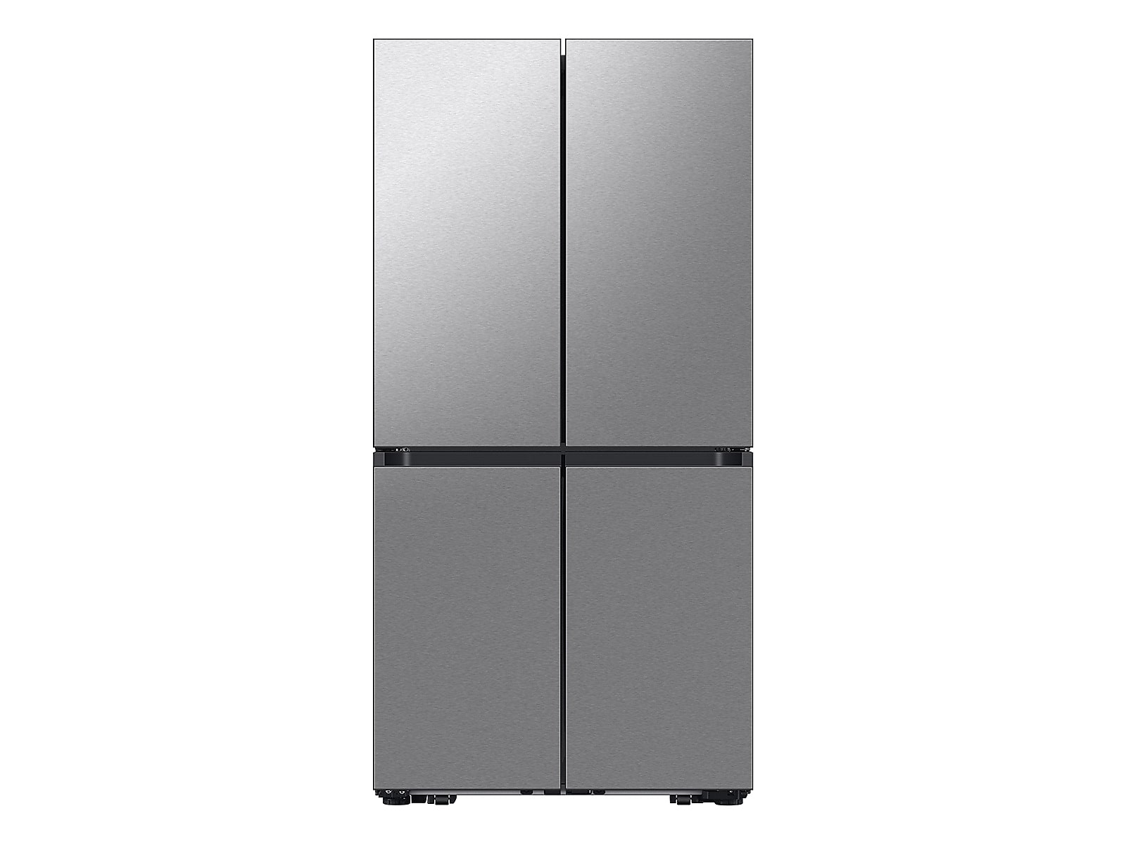 Samsung Bespoke 23 cu. ft. Counter Depth 4-Door Flex™ Refrigerator with Beverage Center™ & Customizable Door Panels in Stainless Steel | Fridge.com