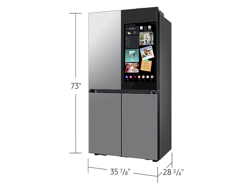 Samsung 36 Inch Bespoke 36" Counter Depth French Door Refrigerator RF23DB9900QD - View 4 | Fridge.com