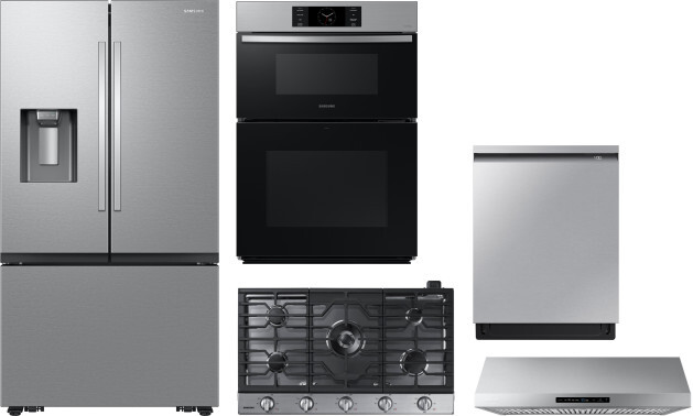 Samsung - 36 in. Wide 26 cu. ft. French Door Counter Depth Smart Refrigerator with Four Types of Ice - Stainless Steel | Fridge.com