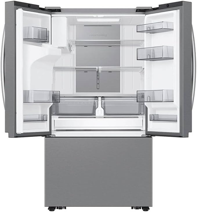 Samsung Rf27cg5900sr 25 Cu. Ft. Stainless Counter-Depth 3-Door French Door Refrigerator - View 4 | Fridge.com