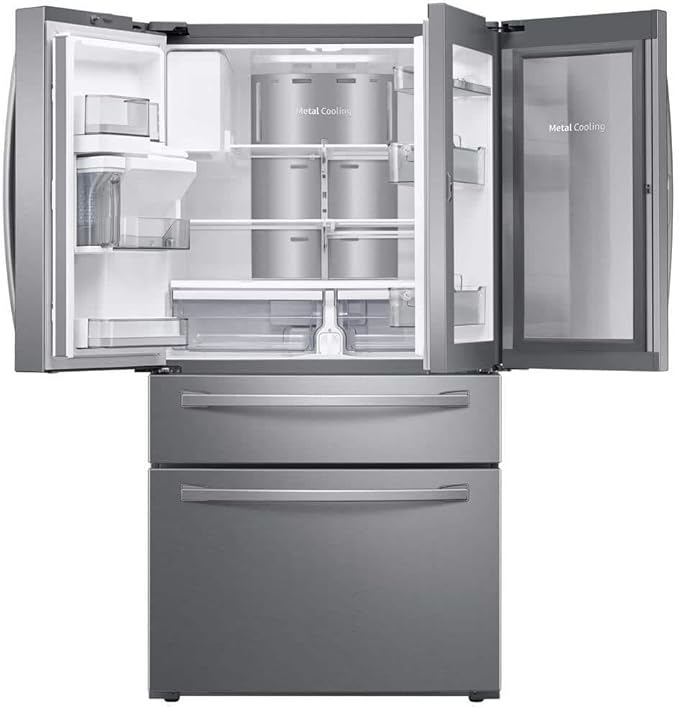 Samsung Fingerprint Resistant Stainless Steel French Door Refrigerator - View 2 | Fridge.com
