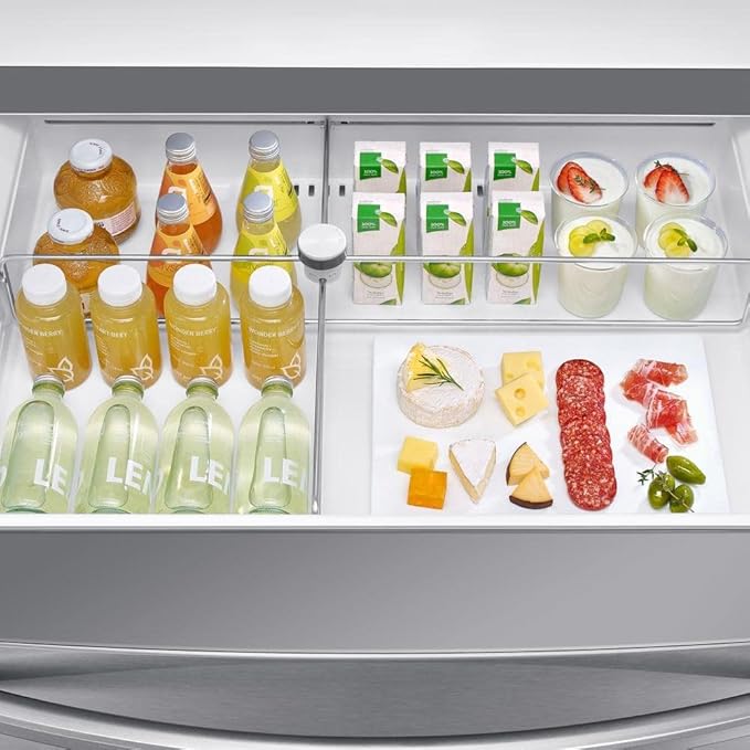 Samsung Fingerprint Resistant Stainless Steel French Door Refrigerator - View 6 | Fridge.com