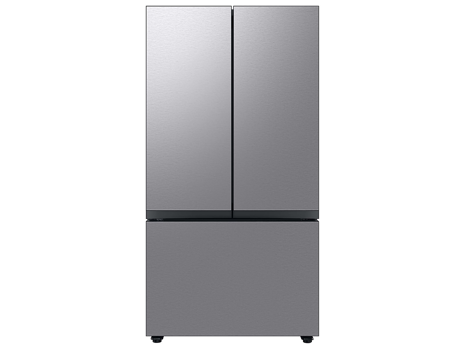 Samsung Bespoke 3-Door French Door Refrigerator 30 cu. ft. in Stainless Steel with Auto Fill Water Pitcher(RF30BB6200QLAA) | Fridge.com