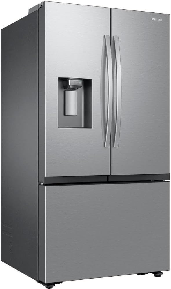 Samsung 31 cu. ft. Mega Capacity 3-Door French Door Refrigerator With Four Types Of Ice, Stainless Steel, RF32CG5400SRAA - View 2 | Fridge.com