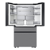 Samsung Bespoke 23 cu. ft. Counter Depth 4-Door French Door Refrigerator With Ai Home & Ai Vision Inside™ In Charcoal Glass / Stainless(RF90F23BECRAA) - View 5 | Fridge.com
