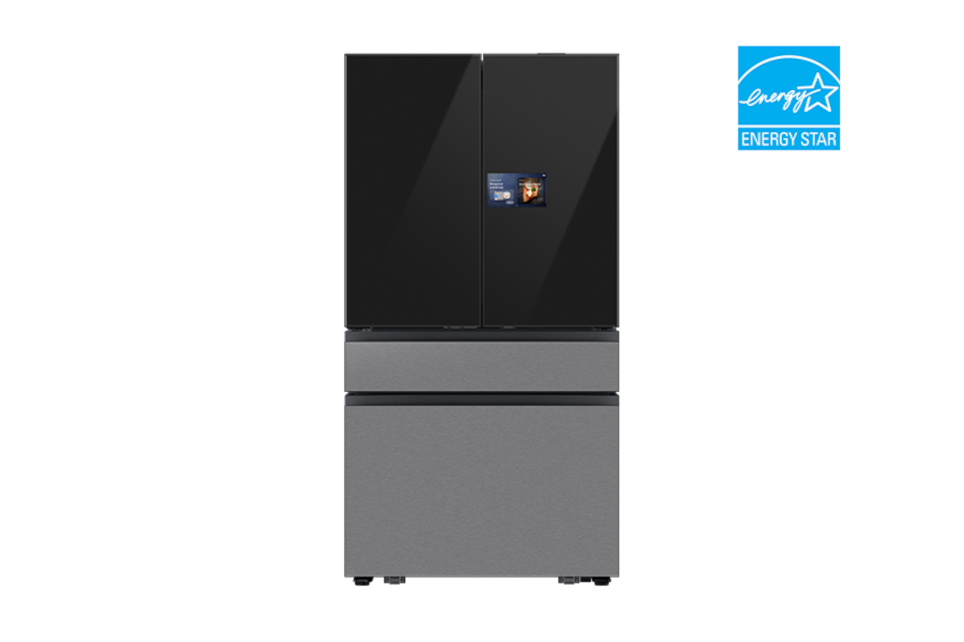 Samsung 36 Inch Bespoke 36" Counter Depth French Door Refrigerator RF90F29AECR - View 2 | Fridge.com