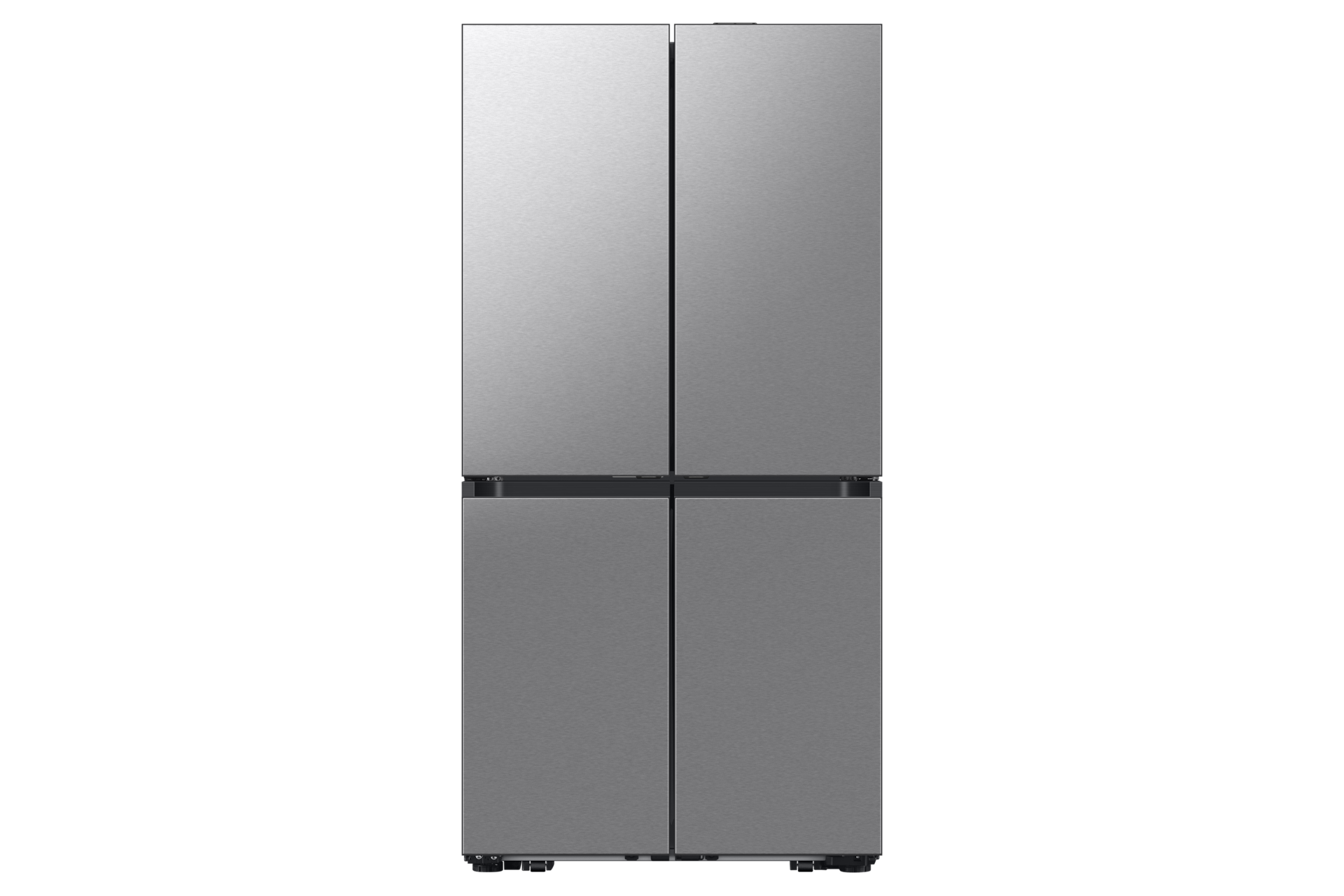 Samsung Bespoke 23 cu. ft. Counter Depth 4-Door French Door Refrigerator With Ai Hybrid Cooling & Beverage Center™ In Stainless Steel - View 2 | Fridge.com