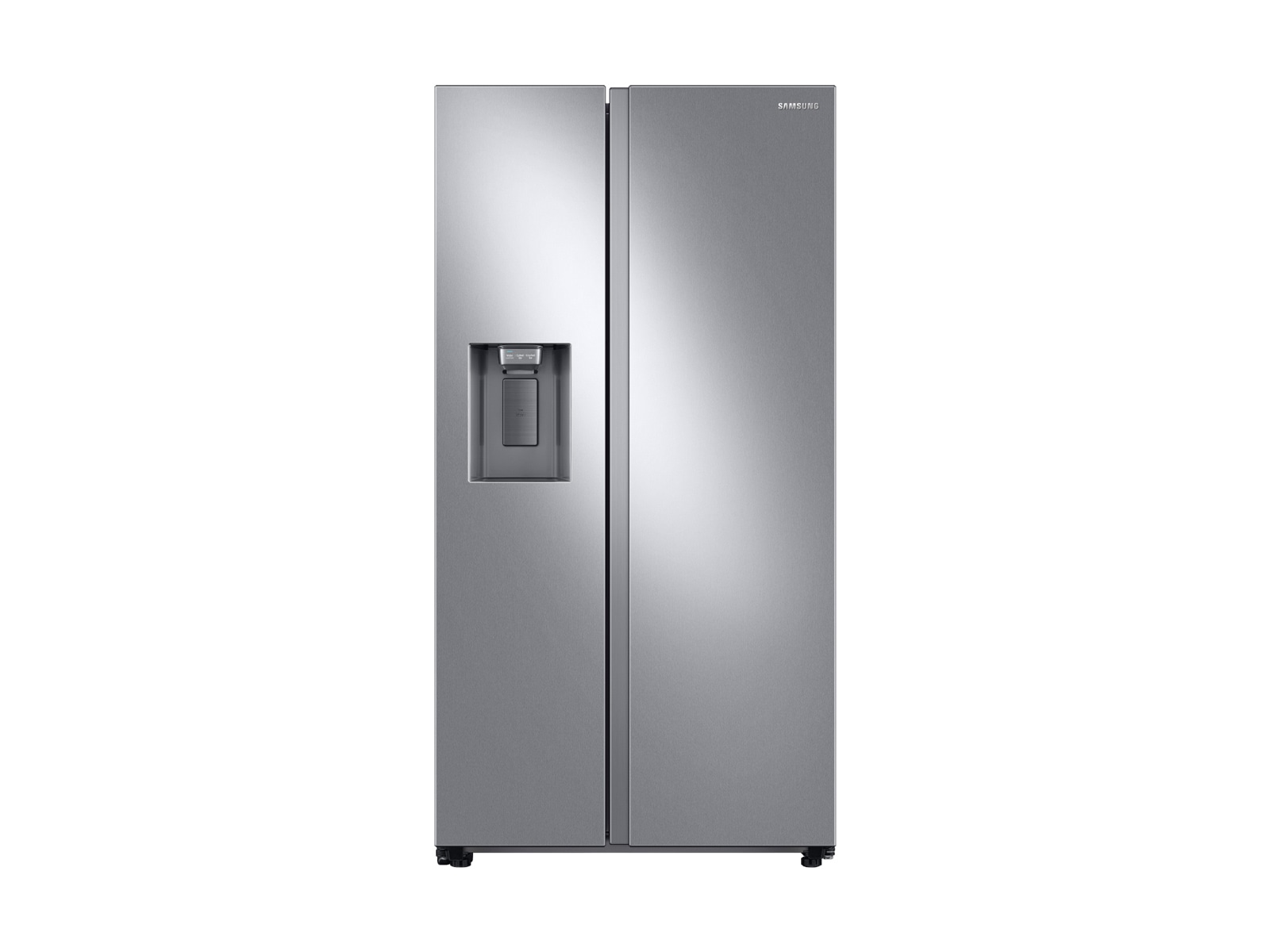 Samsung 22 cu. ft. Counter Depth Side-By-Side Refrigerator In Silver(RS22T5201SR/Aa) - View 2 | Fridge.com