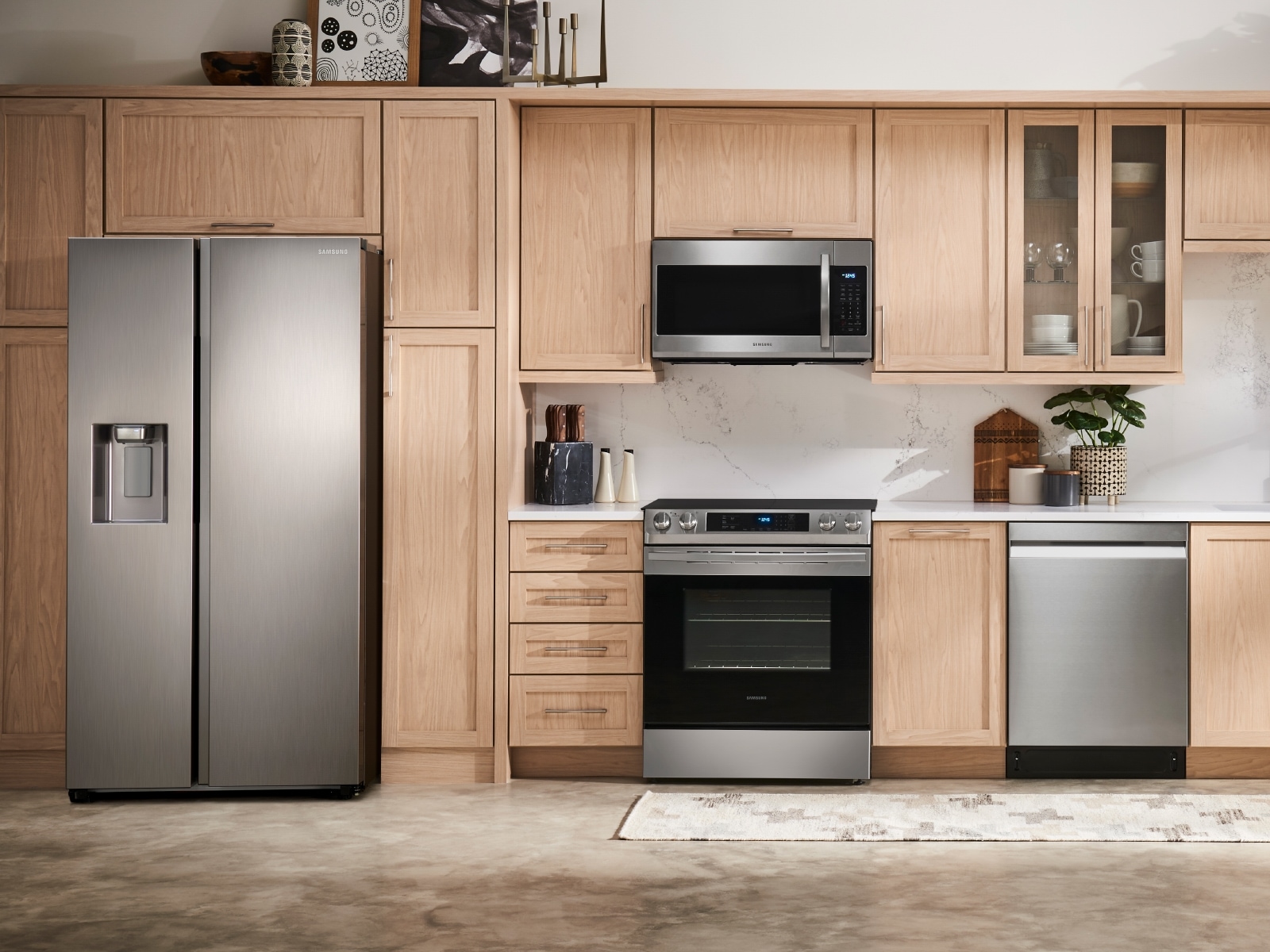 Samsung 27.4 cu. ft. Large Capacity Side-By-Side Refrigerator In Silver(RS27T5200SR/Aa) - View 5 | Fridge.com