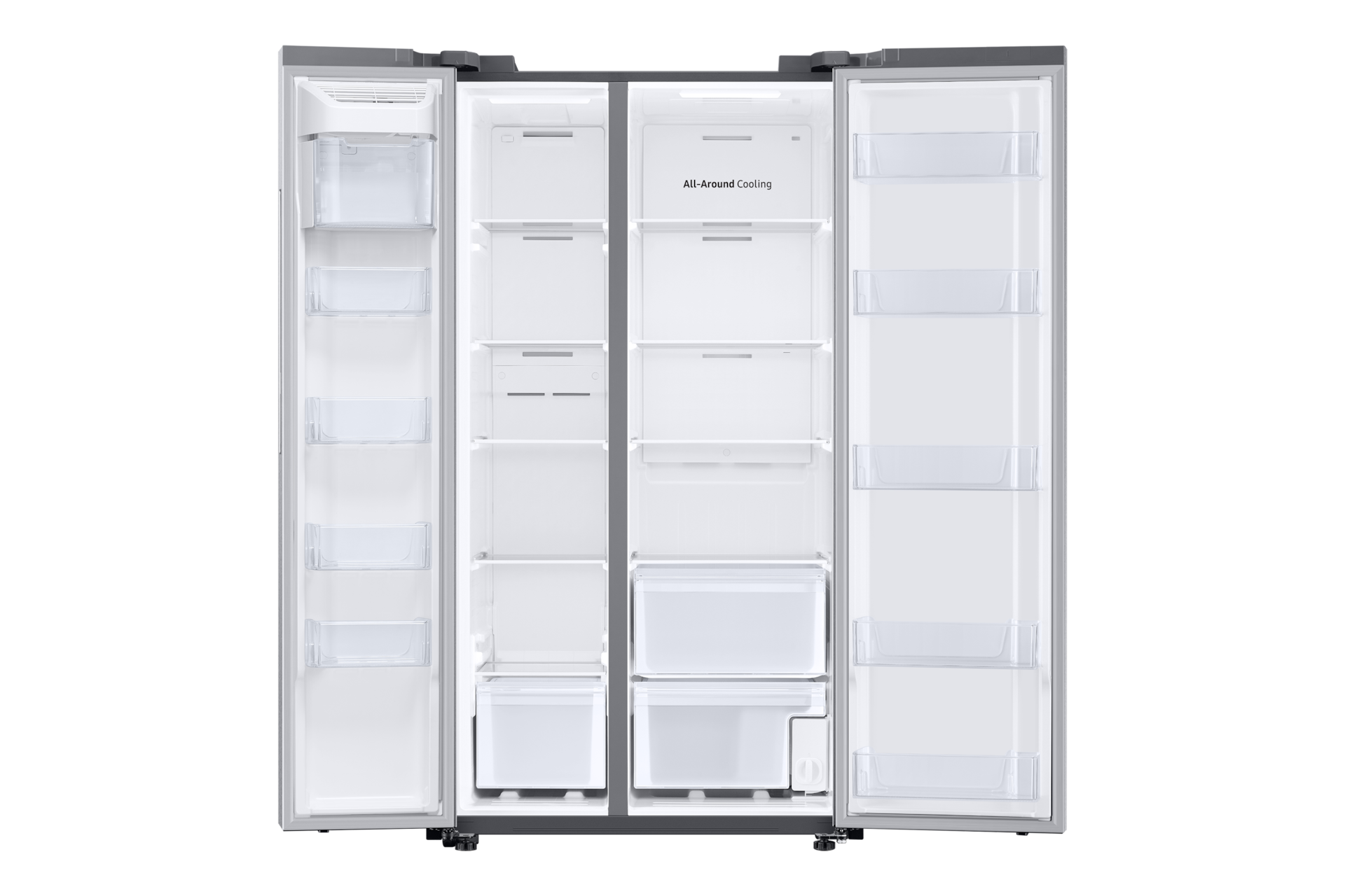 Samsung 28 cu. ft. Smart Side-By-Side Refrigerator In Silver(RS28A500ASR/Aa) - View 6 | Fridge.com