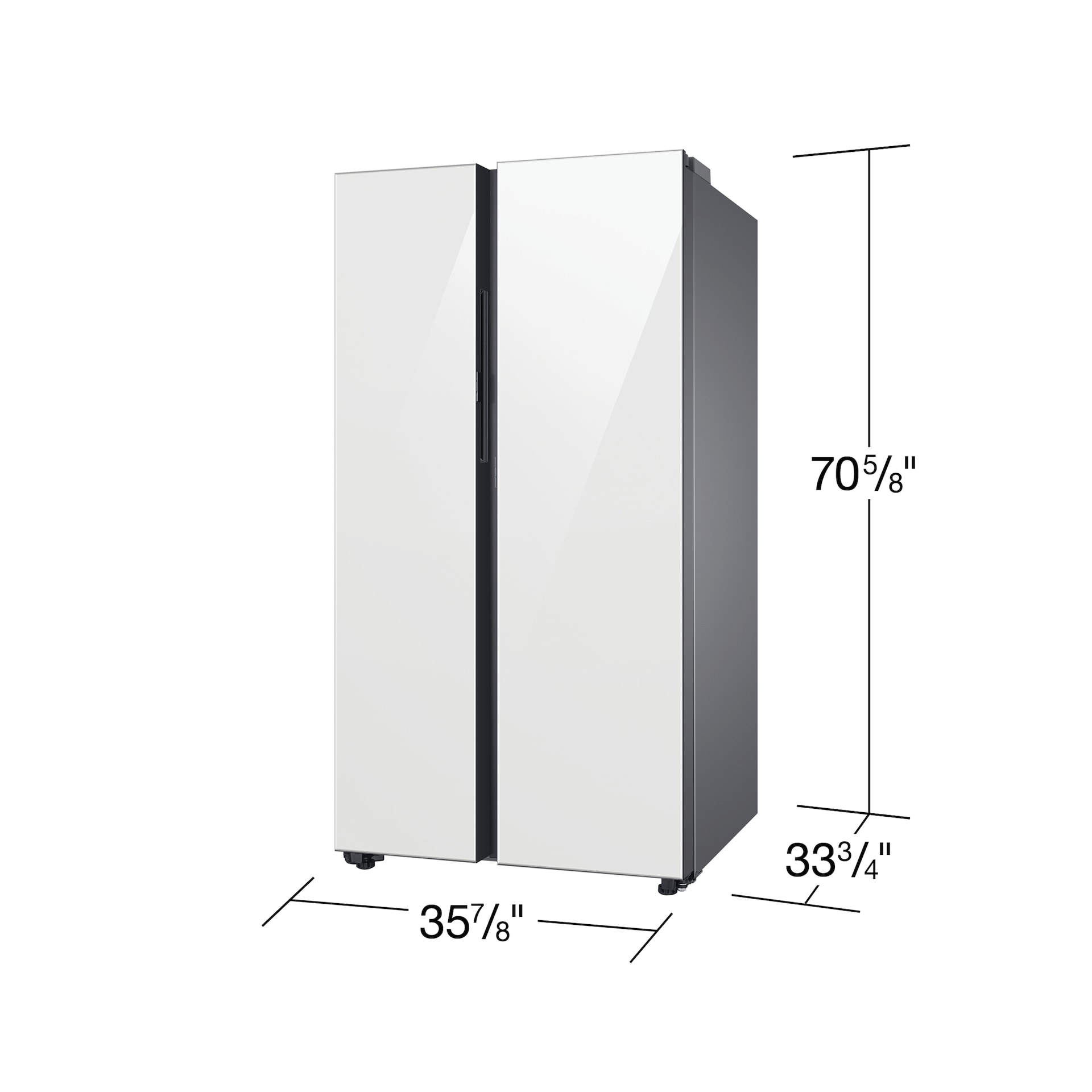 Samsung 36 Inch 36" Side-By-Side Refrigerator RS28CB760012 - View 2 | Fridge.com