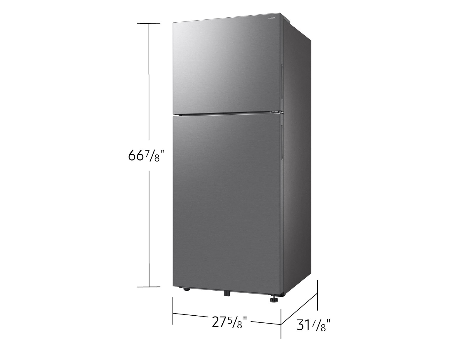 Samsung RT70F18LRSRAA 18 cuft Top Freezer - View 2 | Fridge.com