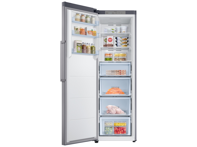Samsung 11.4 cu. ft. Convertible Upright Freezer Refrigerator With Drawers In Stainless Look(RZ11M7074SA/Aa) - View 4 | Fridge.com
