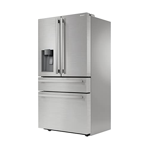 Sharp SJG2254FS Sharp French 4-Door Counter-Depth Refrigerator With Water Dispenser - View 5 | Fridge.com