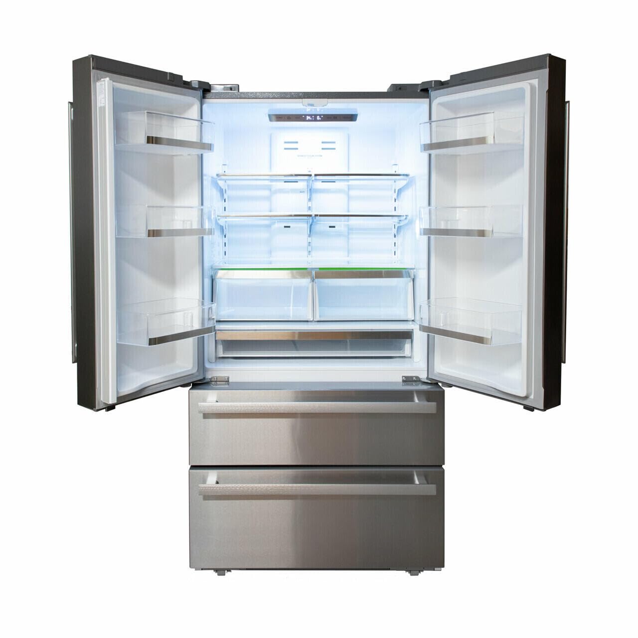 Sharp 36 Inch Counter Depth French Door Refrigerator SJG2351FS — FIN-0005469 | Fridge.com