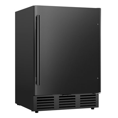Simzlife 23.5'' W 180 Cans 5 Cu Ft Beverage Refrigerator - Freestanding/Built-In/Under Counter Cooler With Commercial-Grade Stainless Steel Door & Rev | Fridge.com